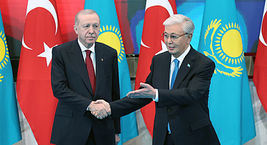 Cumhurbaşkanı Erdoğan, Kazakistan Bağımsızlık Sarayı'nda