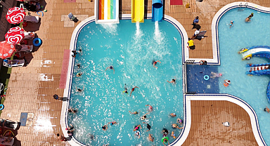 Çocuklar Atakum Belediyesi Aqua Park Tesisi, kapılarını açtı