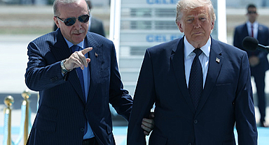 Cumhurbaşkanı Erdoğan, ABD Başkanı Trump’ı karşıladı