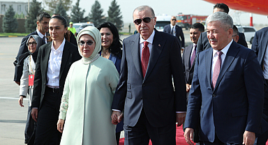 Cumhurbaşkanı Erdoğan Şanghay İşbirliği Teşkilatı Zirvesi için Kırgızistan’da