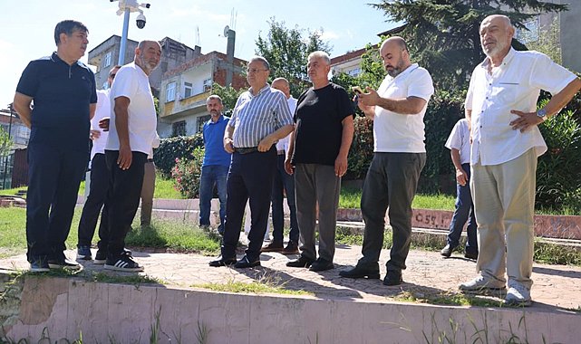 Başkan İhsan Kurnaz sahada vatandaşla birlikte çözüm üretiyor