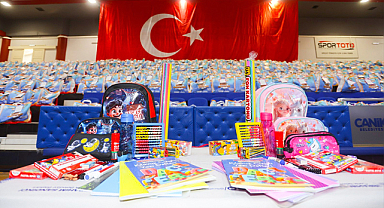 Canik Belediyesi'nden ilkokula başlayan öğrencilere destek
