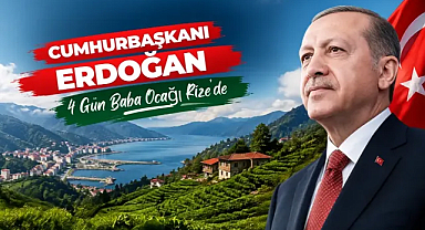 Cumhurbaşkanı Erdoğan Samsun ziyareti öncesi memleketi Rize’de 